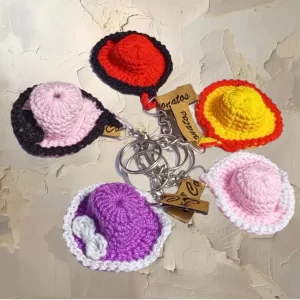 Handcrafted Crochet Mini Sun Hat Keychain